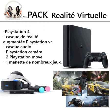 Location réalité virtuelle - casque VR PS4 - jeux vidéo - Paris
