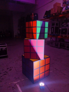 Rubik's Cube pour décoration événementielle à Paris